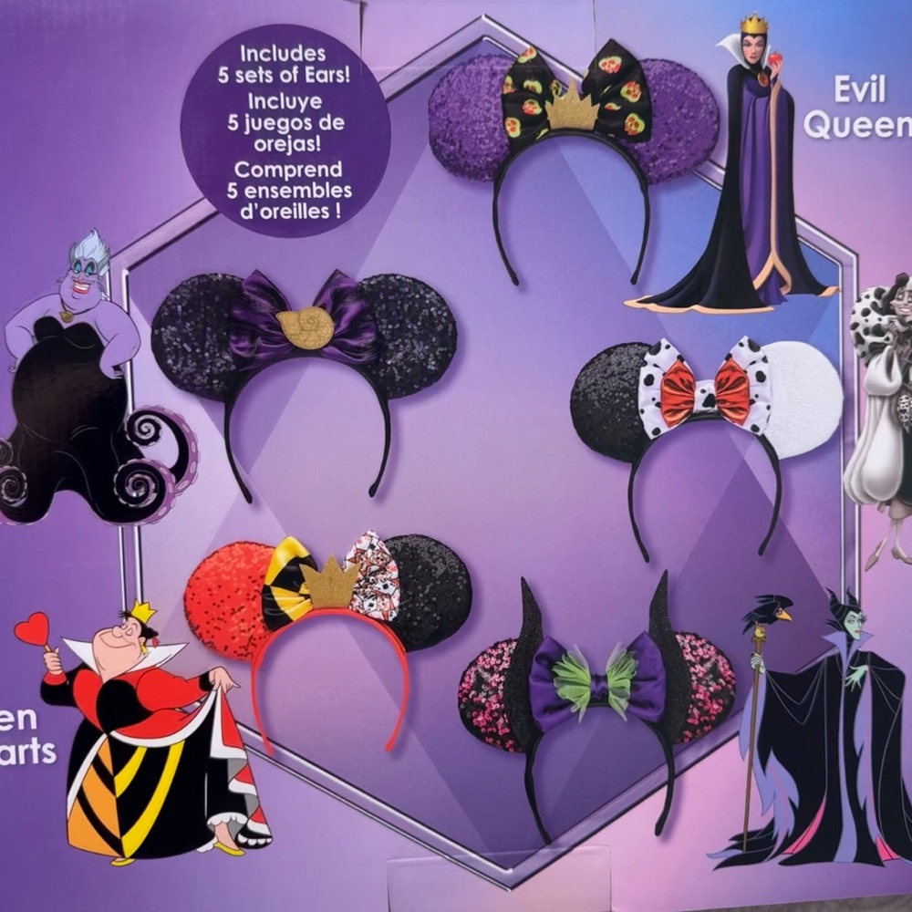 Disney Halloween 5 set of ears new